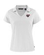 Clark Atlanta Panthers Cutter & Buck Daybreak Eco Recycled Womens V-neck Polo White Mannequin