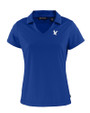 Embry-Riddle Eagles Cutter & Buck Daybreak Eco Recycled Womens V-neck Polo Tour Blue Mannequin