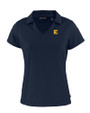 ETSU Buccaneers Cutter & Buck Daybreak Eco Recycled Womens V-neck Polo Navy Blue Mannequin