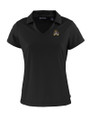 East Carolina Pirates Cutter & Buck Daybreak Eco Recycled Womens V-neck Polo Black Mannequin