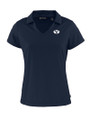 Brigham Young Cougars Cutter & Buck Daybreak Eco Recycled Womens V-neck Polo Navy Blue Mannequin