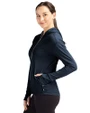 ETSU Buccaneers Cutter & Buck Daybreak Eco Recycled Womens Full Zip Hoodie Navy Blue Side