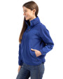 Boise State Broncos Cutter & Buck Charter Eco Recycled Womens Full-Zip Jacket Tour Blue Side