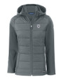 Butler Bulldogs Cutter & Buck Evoke Hybrid Softshell Recycled Full Zip Womens Hooded Jacket EG_MANN_HG 