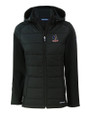 Delaware Fightin' Blue Hens College Vault Cutter & Buck Evoke Hybrid Softshell Recycled Full Zip Womens Hooded Jacket BL_MANN_HG 