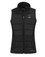 Delaware Fightin' Blue Hens College Vault Cutter & Buck Evoke Hybrid Softshell Recycled Womens Full Zip Vest BL_MANN_HG 