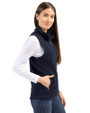 Brigham Young Cougars Cutter & Buck Cascade Eco Fleece Womens Vest Navy Blue Side