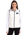 Brigham Young Cougars Cutter & Buck Cascade Eco Fleece Womens Vest Shell/Navy Blue Front