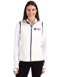 Fairleigh Dickinson Knights Cutter & Buck Cascade Eco Fleece Womens Vest Shell/Navy Blue Front