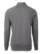 Florida State Seminoles Cutter & Buck Adapt Eco Knit Heather Mens Quarter Zip Pullover Black Heather Mannequin Back