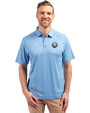 The Citadel Bulldogs Cutter & Buck Forge Eco Stretch Recycled Mens Polo Dark Atlas Heather Front
