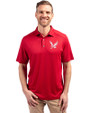 Eastern Washington Eagles Cutter & Buck Forge Eco Stretch Recycled Mens Polo Cardinal Red Front