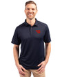 Dayton Flyers Cutter & Buck Forge Eco Stretch Recycled Mens Polo Navy Blue Front