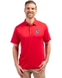 Fresno State Bulldogs College Vault Cutter & Buck Forge Eco Stretch Recycled Mens Polo Red Front