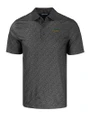 Florida A&M Rattlers Cutter & Buck Pike Eco Pebble Print Stretch Recycled Mens Polo Black Mannequin