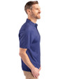 DePaul Blue Demons Cutter & Buck Pike Eco Tonal Geo Print Stretch Recycled Mens Polo Tour Blue Side