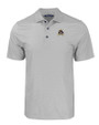 East Carolina Pirates Cutter & Buck Pike Eco Tonal Geo Print Stretch Recycled Mens Polo Elemental Grey Mannequin