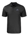 Creighton Bluejays Cutter & Buck Pike Eco Tonal Geo Print Stretch Recycled Mens Polo Black Mannequin