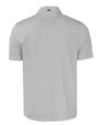 George Mason Patriots College Vault Cutter & Buck Pike Eco Tonal Geo Print Stretch Recycled Mens Polo Elemental Grey Mannequin Back