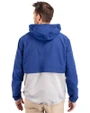 Emory Eagles Cutter & Buck Charter Eco Recycled Mens Anorak Jacket Tour Blue/Polished Back