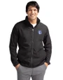 Fresno State Bulldogs College Vault Cutter & Buck Charter Recycled Packable Mens Full Zip Jacket Black Front