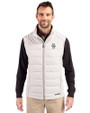 Idaho Vandals Cutter & Buck Evoke Hybrid Softshell Recycled Mens Full Zip Vest CONCRETE Front