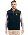 ETSU Buccaneers Cutter & Buck Cascade Eco Fleece Mens Vest Navy Blue Front