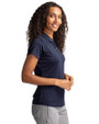The Citadel Bulldogs Cutter & Buck Forge Stretch Womens Short Sleeve Polo Liberty Navy Side