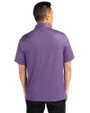James Madison Dukes Cutter & Buck Pike Banner Print Stretch Mens Big & Tall Polo College Purple Back