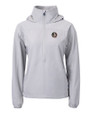 Florida State Seminoles Cutter & Buck Charter Eco Recycled Womens Anorak Jacket Polished Medium Gray Mannequin