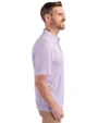Kansas State Wildcats Cutter & Buck Pike Eco Symmetry Print Stretch Recycled Mens Polo White/College Purple Side