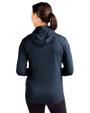 Marquette Golden Eagles Cutter & Buck Daybreak Eco Recycled Womens Full Zip Hoodie Navy Blue Back