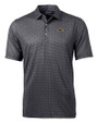 Southern Miss Golden Eagles Cutter & Buck Pike Banner Print Stretch Mens Big & Tall Polo Black Mannequin