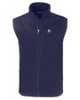 Navy Midshipmen Cutter & Buck Charter Eco Full-Zip Mens Big & Tall Vest NVBU_MANN_HG 