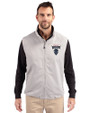 Howard Bison Cutter & Buck Charter Eco Full-Zip Mens Big & Tall Vest Polished Medium Gray Front