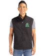 Marshall Thundering Herd College Vault Cutter & Buck Charter Eco Full-Zip Mens Big & Tall Vest Black Front
