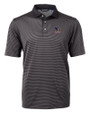 Delaware Fightin' Blue Hens College Vault Cutter & Buck Virtue Eco Pique Micro Stripe Recycled Mens Polo BLEG_MANN_HG 