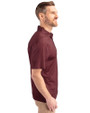 Minnesota Golden Gophers Cutter & Buck Pike Eco Tonal Geo Print Stretch Recycled Mens Polo Bordeaux Side