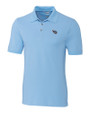 Tennessee Titans Cutter & Buck Advantage Eco Tri-Blend Pique Mens Polo Atlas Light Blue Mannequin