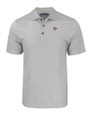 San Diego State Aztecs Cutter & Buck Pike Eco Tonal Geo Print Stretch Recycled Mens Polo Elemental Grey Mannequin