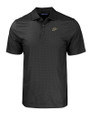 Purdue Boilermakers Cutter & Buck Pike Eco Tonal Geo Print Stretch Recycled Mens Polo Black Mannequin
