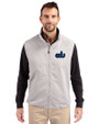 Old Dominion Monarchs College Vault Cutter & Buck Charter Eco Recycled Mens Full-Zip Vest Polished Medium Gray Front