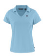 Jackson State Tigers Cutter & Buck Daybreak Eco Recycled Womens V-neck Polo Atlas Light Blue Mannequin
