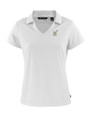 Navy Midshipmen Cutter & Buck Daybreak Eco Recycled Womens V-neck Polo White Mannequin