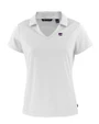 Kansas State Wildcats Cutter & Buck Daybreak Eco Recycled Womens V-neck Polo White Mannequin