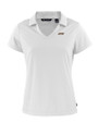 James Madison Dukes Cutter & Buck Daybreak Eco Recycled Womens V-neck Polo White Mannequin