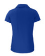 Pepperdine Waves Cutter & Buck Daybreak Eco Recycled Womens V-neck Polo Tour Blue Mannequin Back