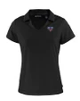 SMU Mustangs Cutter & Buck Daybreak Eco Recycled Womens V-neck Polo Black Mannequin