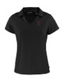 Southern Illinois Salukis College Vault Cutter & Buck Daybreak Eco Recycled Womens V-neck Polo Black Mannequin