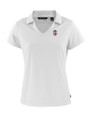 Southern Illinois Salukis College Vault Cutter & Buck Daybreak Eco Recycled Womens V-neck Polo White Mannequin